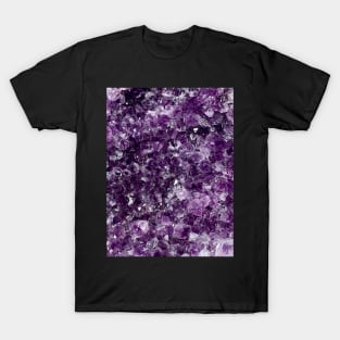 Amethyst Crystal Purple Violet Quartz Gem Magic T-Shirt